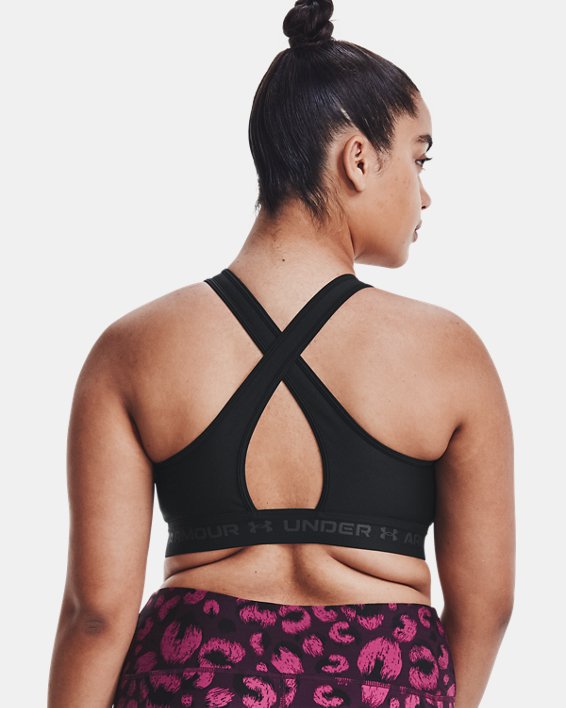 Soutien-gorge Armour® Mid Crossback Sports pour femme, Black, pdpMainDesktop image number 7